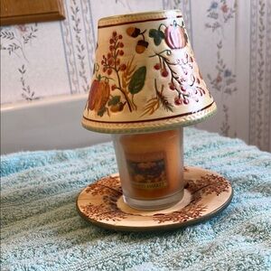 Decorative Candle Holder with Floral Design